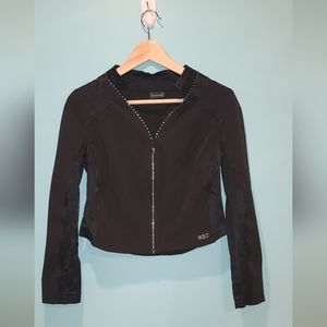 Vintage Rocco Barocco Jeans cropped jacket and pants set Pantsuit L
